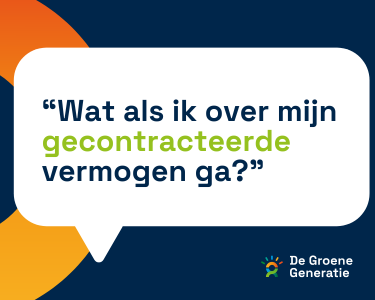 Over gecontracteerd vermogen gaan - De Groene Generatie